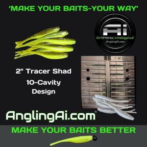 2″ Tracer Shad- 10-Cavity