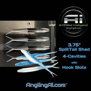 3.75″ Split Tail Shad Mold