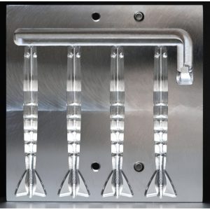 3.8″ Injection Shrimp Mold (4-Cavity)
