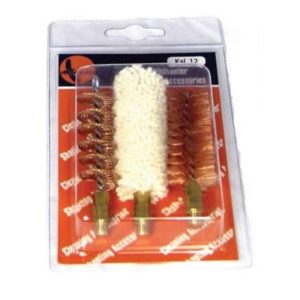 3 Piece Shotgun brush set in blister pack 12G