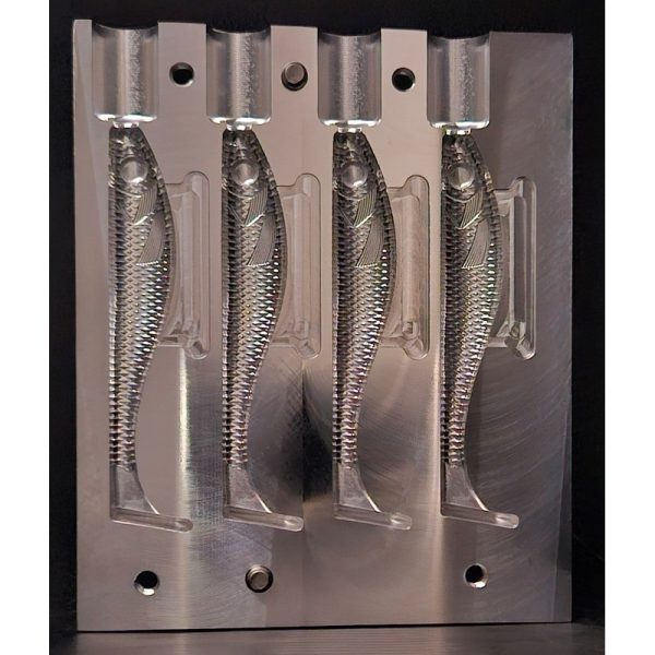 4″ DR Swimbait Mold Top Injection