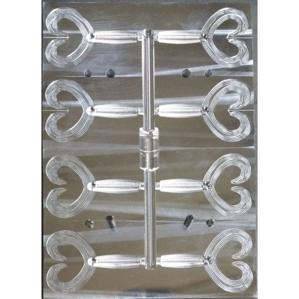 4″ Heart-Throb Hula Grub Bait Mold