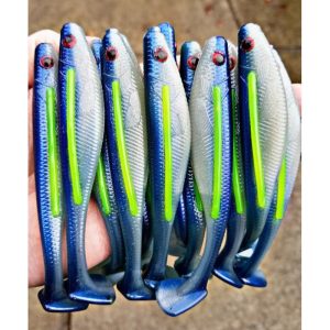 5″ Blood Line Swim Bait Mold (3 cavity)