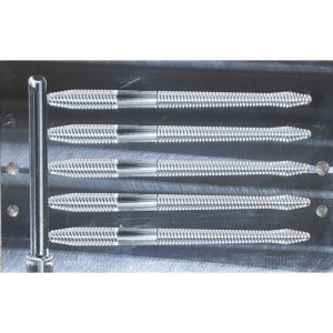 6.25″ Mid MAG Worm Round Bottom  1 Half Mold
