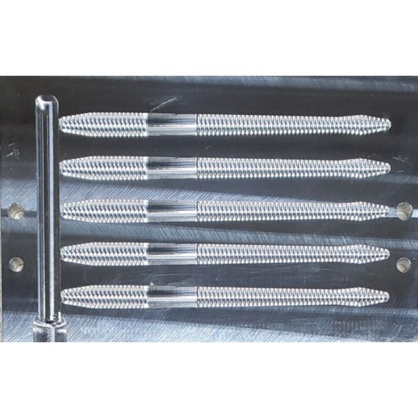 6.25″ Mid MAG Worm Round Bottom  1 Half Mold
