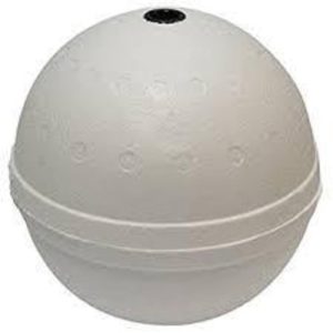 6″ White Poly Floats