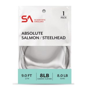 ABSOLUTE SALMON STEELHEAD LEADER – 1 PACK