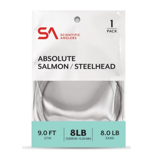 ABSOLUTE SALMON STEELHEAD LEADER – 1 PACK