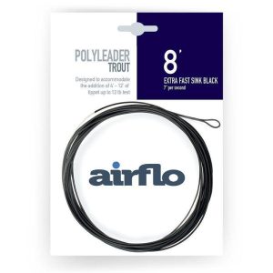 Airflo | Polyleader | Trout | 8′ | Extra Fast Sink Black | 7″ per second