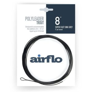Airflo | Polyleader | Trout | 8′ | Super Fast Sink Grey | 5″ per second