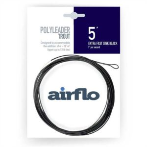 Airflo | Trout Polyleader | 5′ Extra Fast Sinking Black