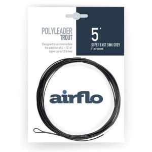 Airflo | Trout Polyleader | 5′ Super Fast Sinking Grey