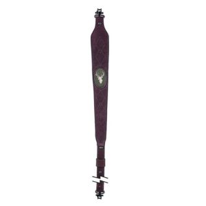 Allen | Big Game Suede Rifle Sling | Deer Head with Swivels Brown