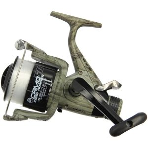 Angling Pursuits Camo 60 – 3BB Carp Runner Reel with 12lb Line and Spare Spool