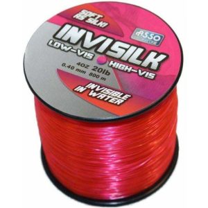 Asso Invisilk Line 4oz Spool Fluoro Red