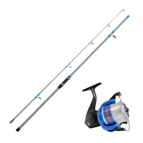 AXIA Phoenix Beach & Pier Rod 10′ & 6000FD Reel with 18lb Line