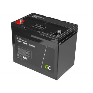 Battery Lithium LiFePO4 Leisure battery | LiFePO4 Green Cell 12V 12.8V 80Ah for photovoltaic system, campers and boats