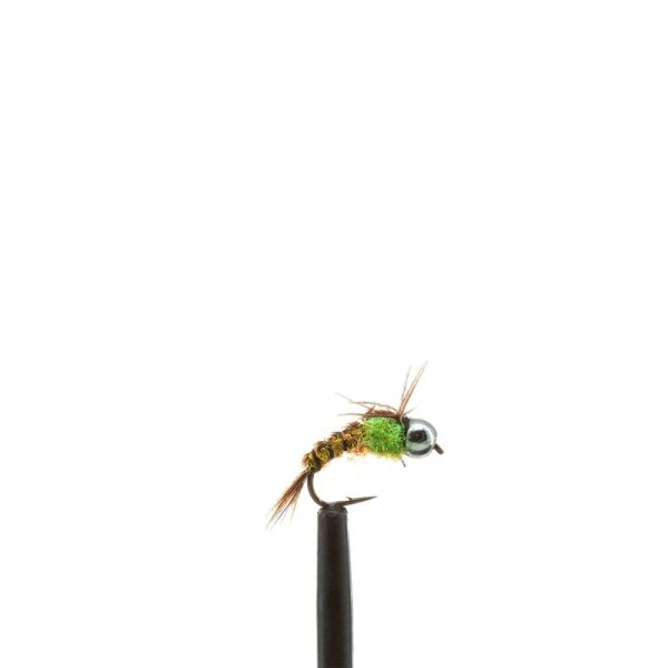 Beadhead Flashback Pheasant Tail Scud – Green