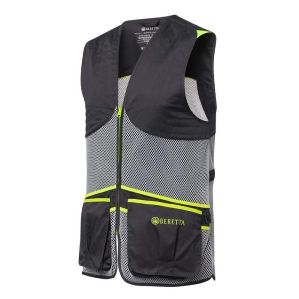 Beretta | Full Mesh Shooting Vest | Ebony & Ice Grey