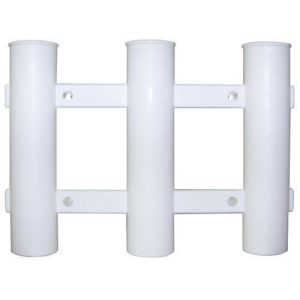 Berkley Tube Rod Holder  3 Hole Vertical Rack White