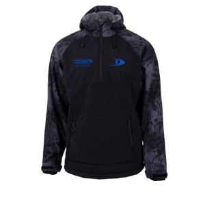 BLACKFISH GALE SOFTSHELL PULLOVER – BLACKOUT