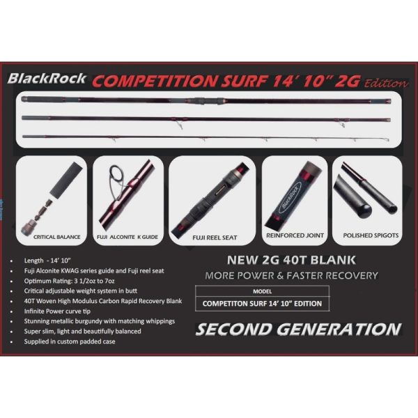 Blackrock Competition Surf 14’10” 2G Edition Rod