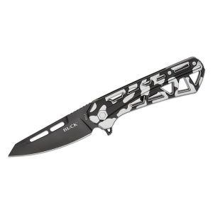 Buck | 811 Trace Ops |3.23″ Black Reverse Tanto Blade | Skeletonized Black/White Camo