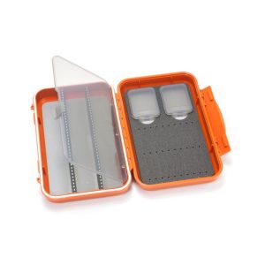 C&F Medium 2-Row Waterproof Tube Fly Case With 3 Compartments (CF-2403V)