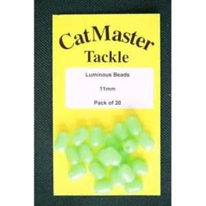 CatMaster Luminous Oval Beads Green 11mm x 15mm