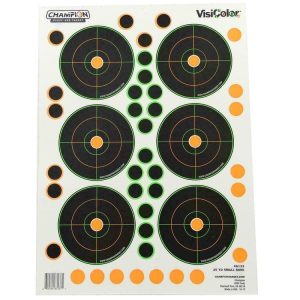 Champion | 25 Yard Adhesive Visicolor Reactive Range Practice Targets