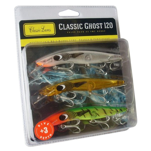Classic Lures 120 Ghost +3ft Pack