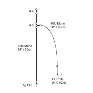 Cox & Rawle All Round Beach Rig | Distance Clip-Down Rig | Size #3/0
