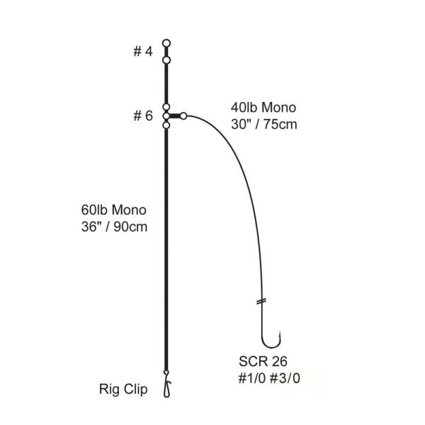 Cox & Rawle All Round Beach Rig | Distance Clip-Down Rig | Size #3/0