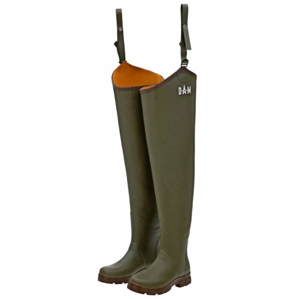 DAM | Flex Rubber Hip Wader | Bootfoot Cleated