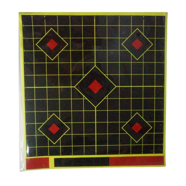 | Diamond Shooting Target Set Yellow Burst | 12 x 12″ | 10 Pcs