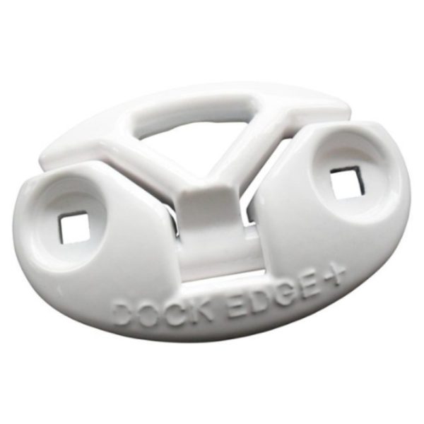 Dock Edge | Folding Cleat Aluminium | White | 3″