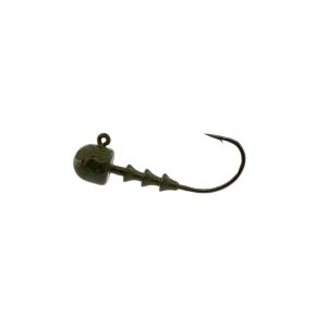 Dome Jig Head – Green Pumpkin – 3/16 #1