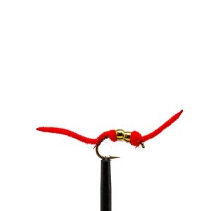 Double Bead Ultra Worm Fluorescent Red
