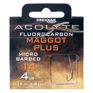 Drennan Acolyte Maggot+ Hooks to Fluorocarbon