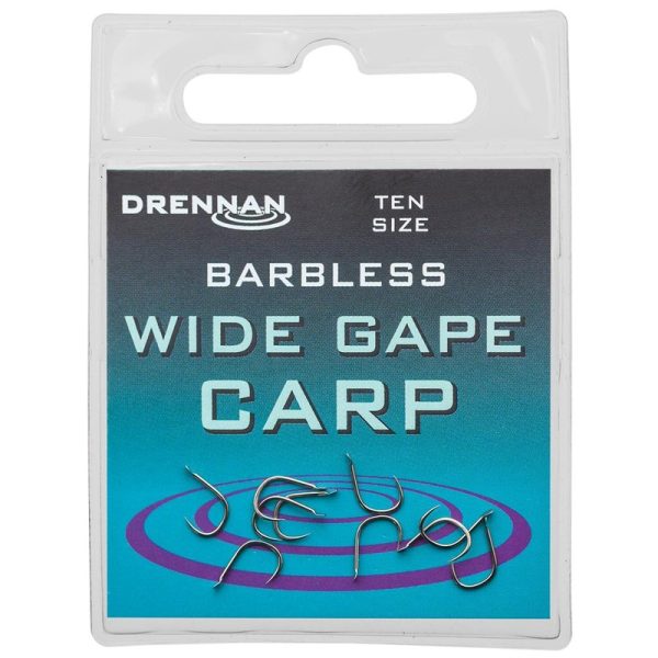 Drennan Wide Gape Carp Barbless Hooks
