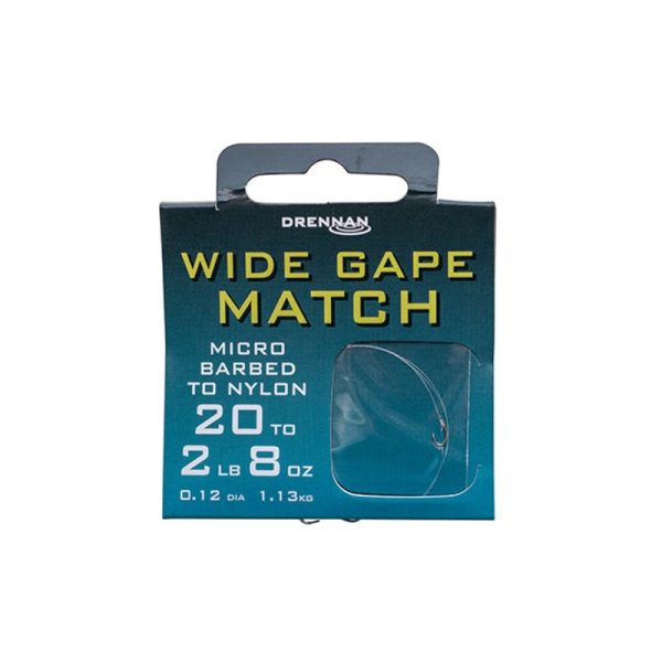 Drennan Wide Gape Match Hooks To Nylon