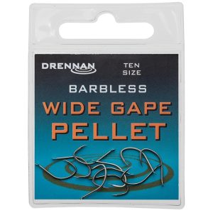 Drennan Wide Gape Pellet Barbless Hooks
