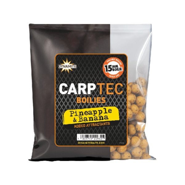 Dynamite Baits – Carptec Pineapple & Banana Boilies 15mm 300g