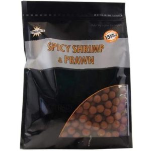 Dynamite Baits Spicy Shrimp & Prawn Boilies 15mm 1kg – D