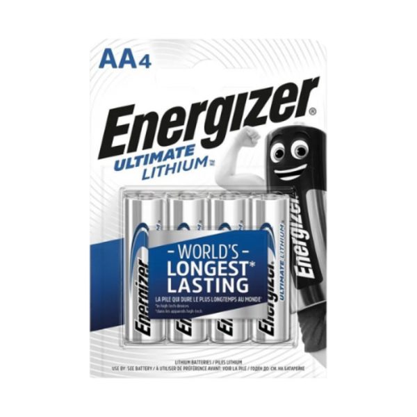 Energizer | Ultimate Lithium batteries | L91, type AA | 4pk