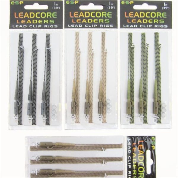 ESP Leadcore Leaders Lead Clip Rigs