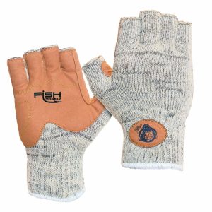 FISH MONKEY WOOLY WOOL HALF FINGER GLOVE