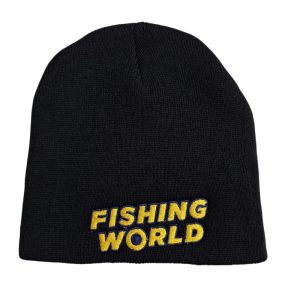 Fishing World Black Beanie