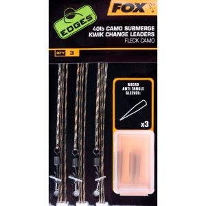 Fox Edges Submerge Camo Leader Kwik Change – 40lb