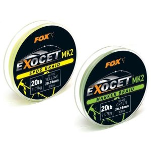 Fox Exocet MK2 Marker Braid 20lbx300m Green